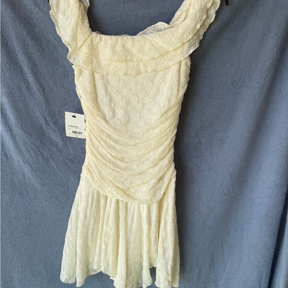 Chic Cream Mini Dress